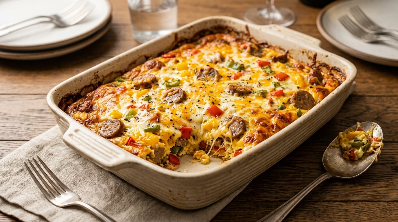 Cheesy Keto Egg Bake
