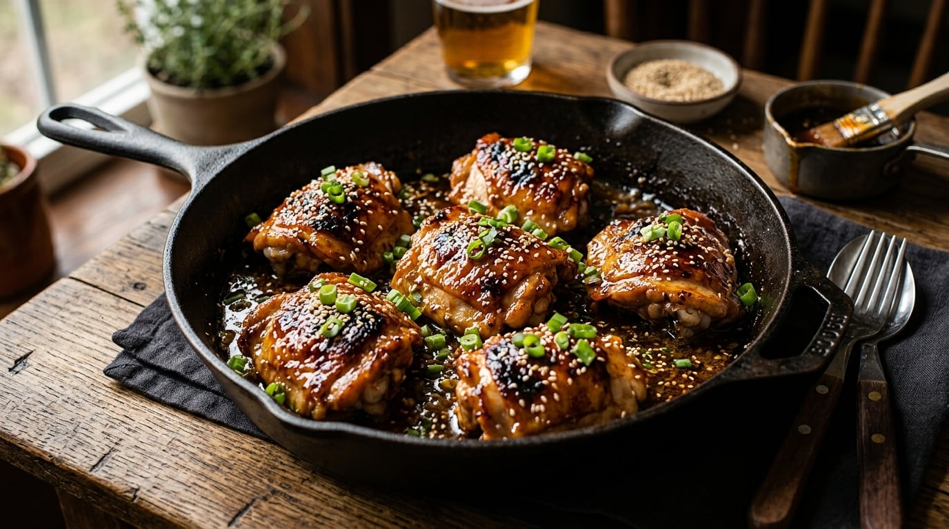 Honey Garlic Chicken Thighs