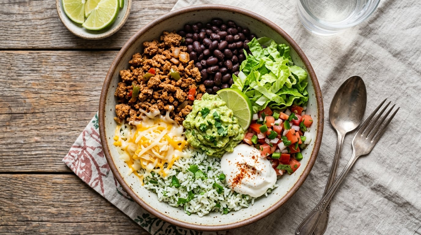 Turkey and Black Bean Burrito Bowl