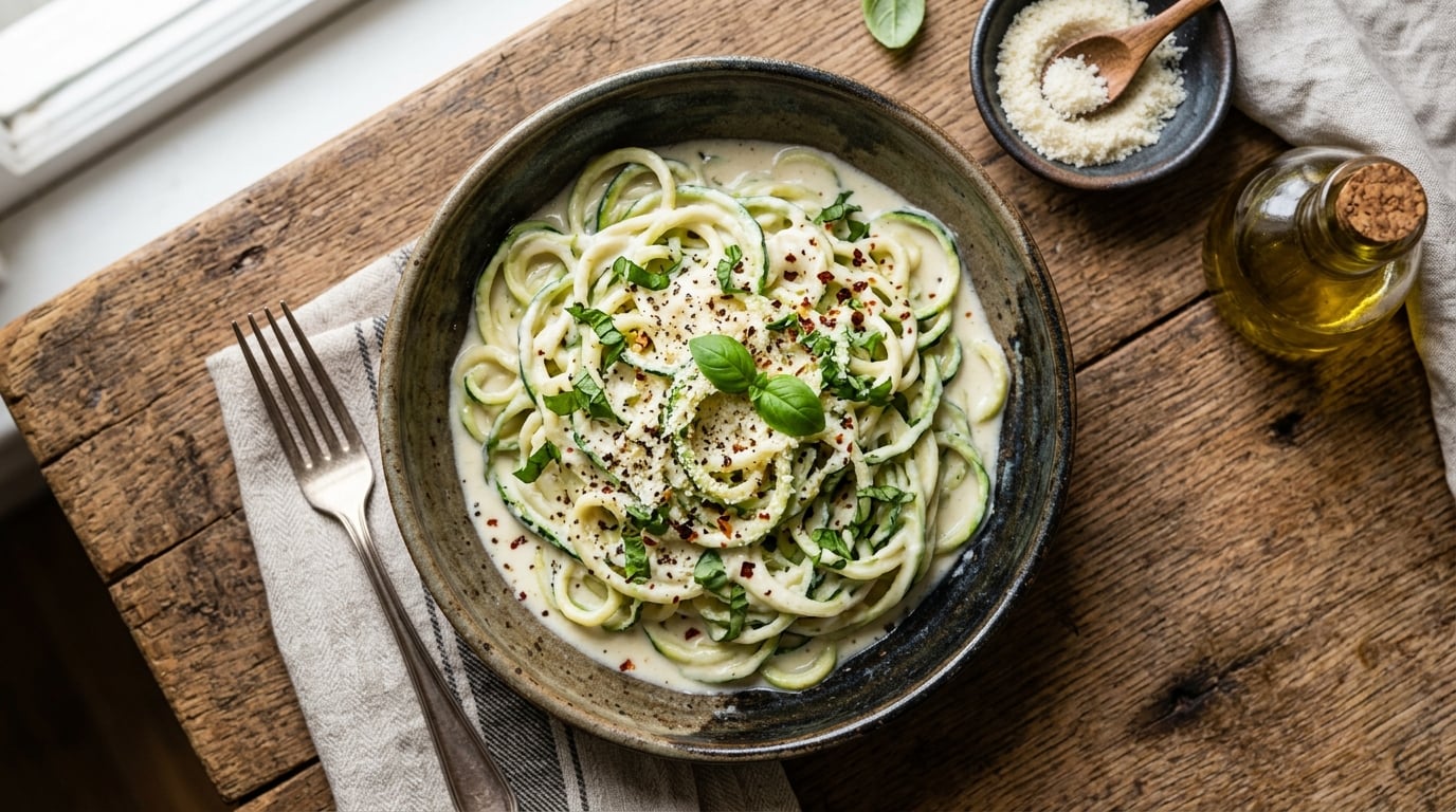 Zucchini Noodle Alfredo